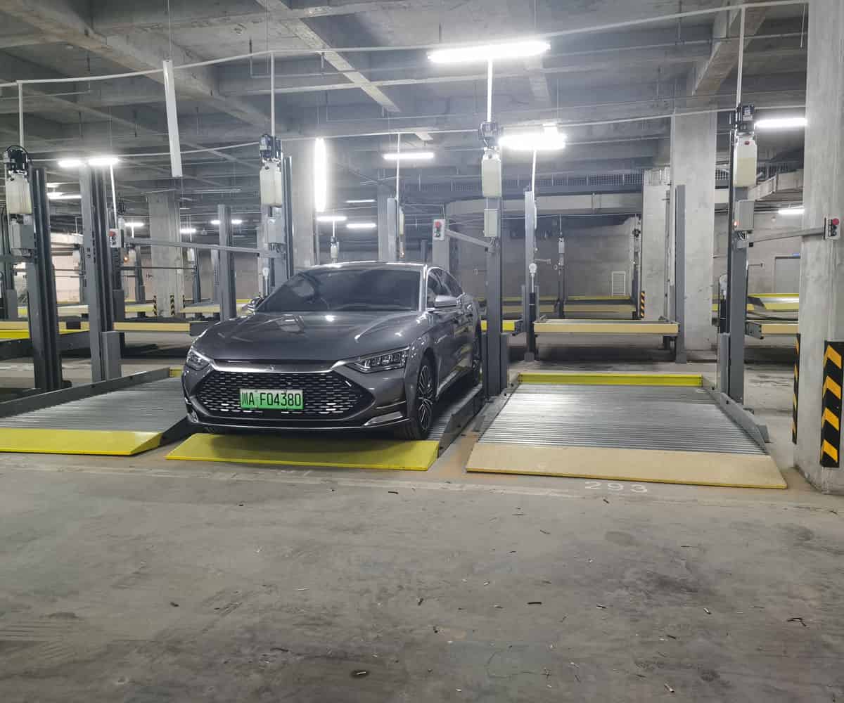二層升降橫移式機械停車庫過規劃
